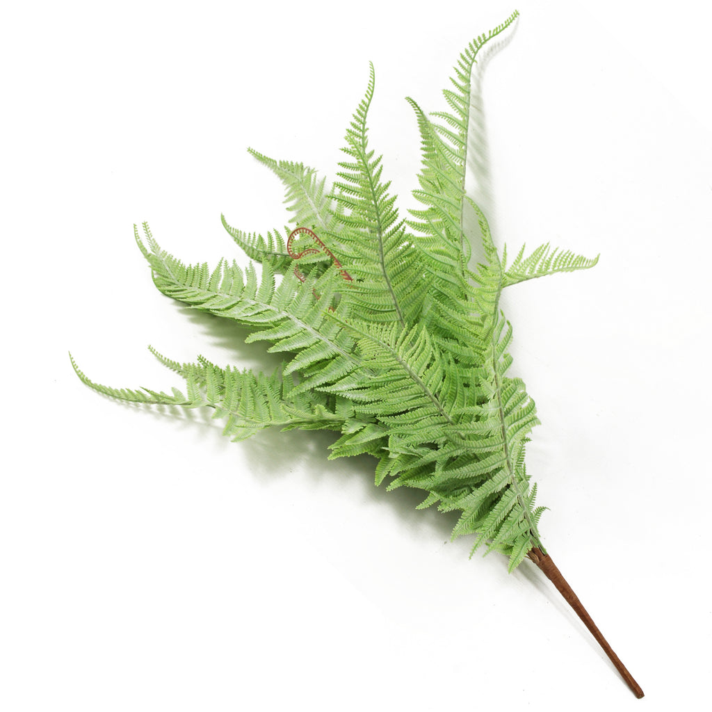 6 x 60cm Artificial Bushy Dixie Wood Fern Light Green Plant