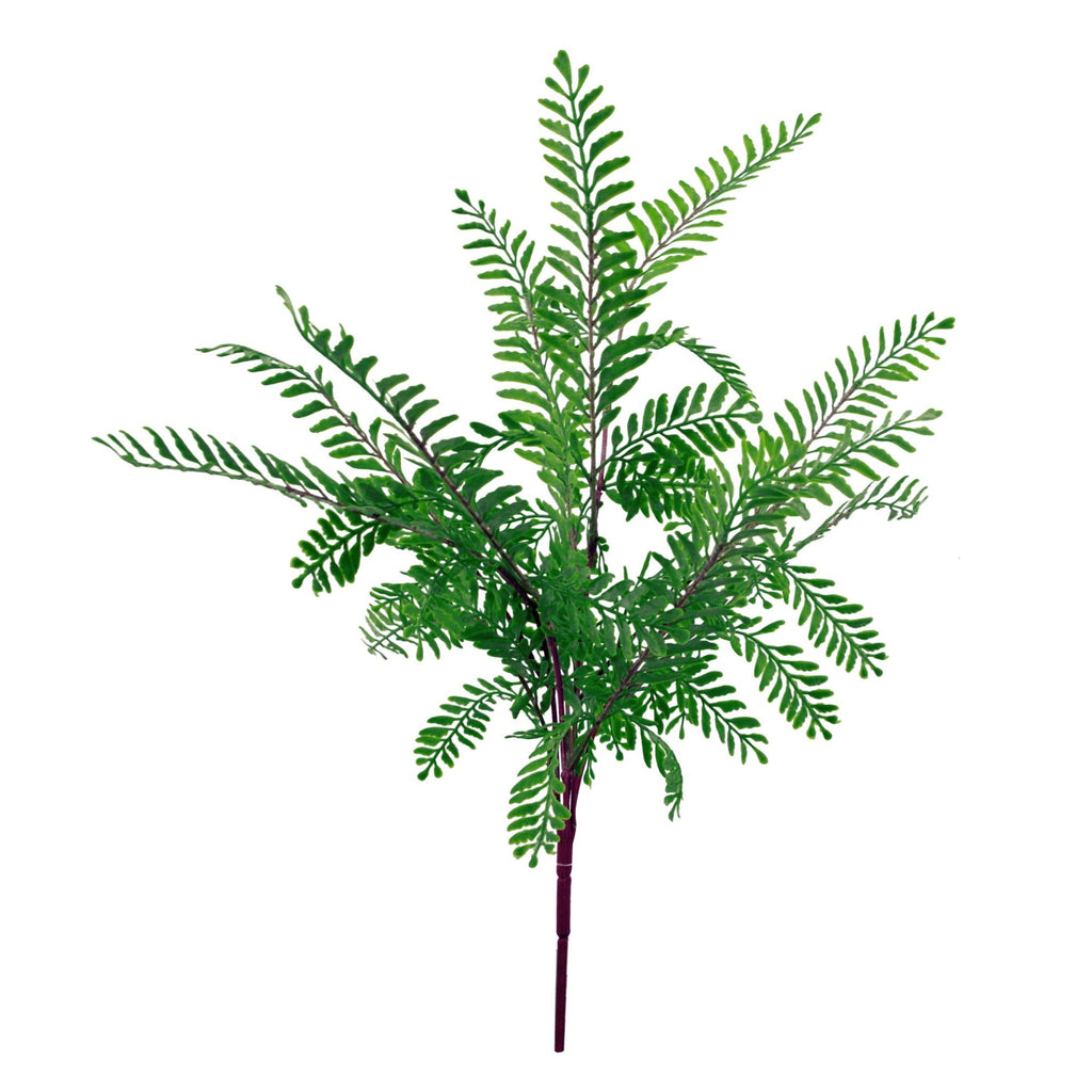 40cm Pair of Ceramic Planters with Artificial Ferns