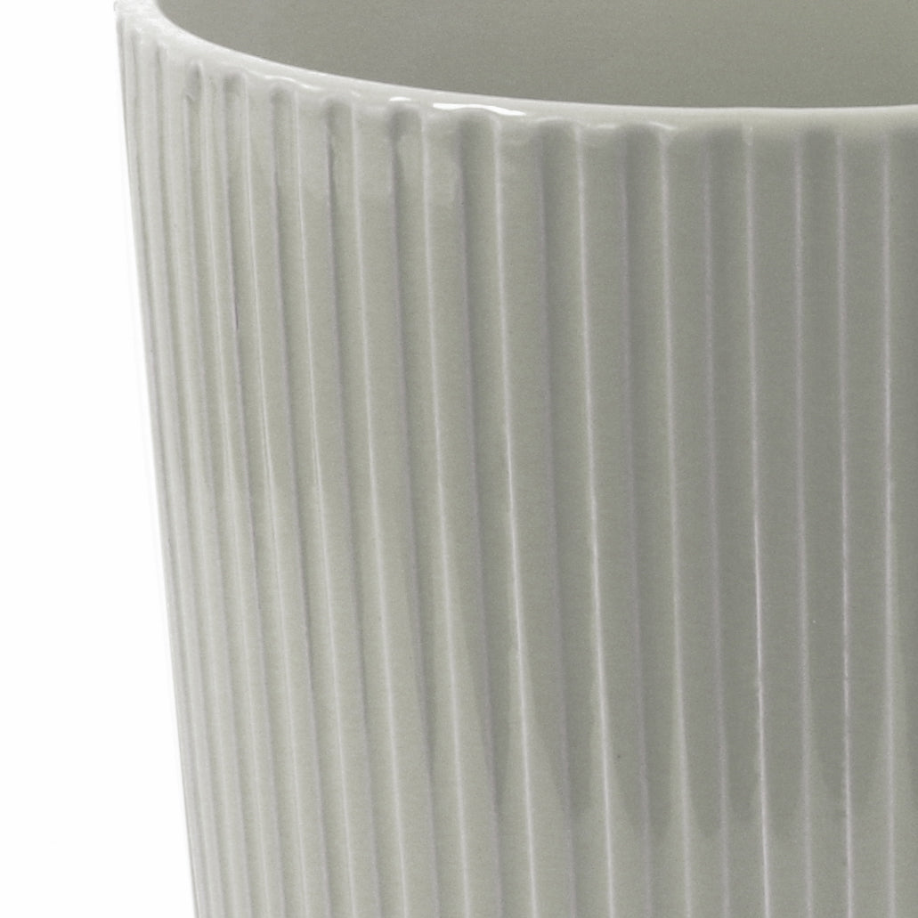 Artificial Grass Plant With White Ceramic Planter