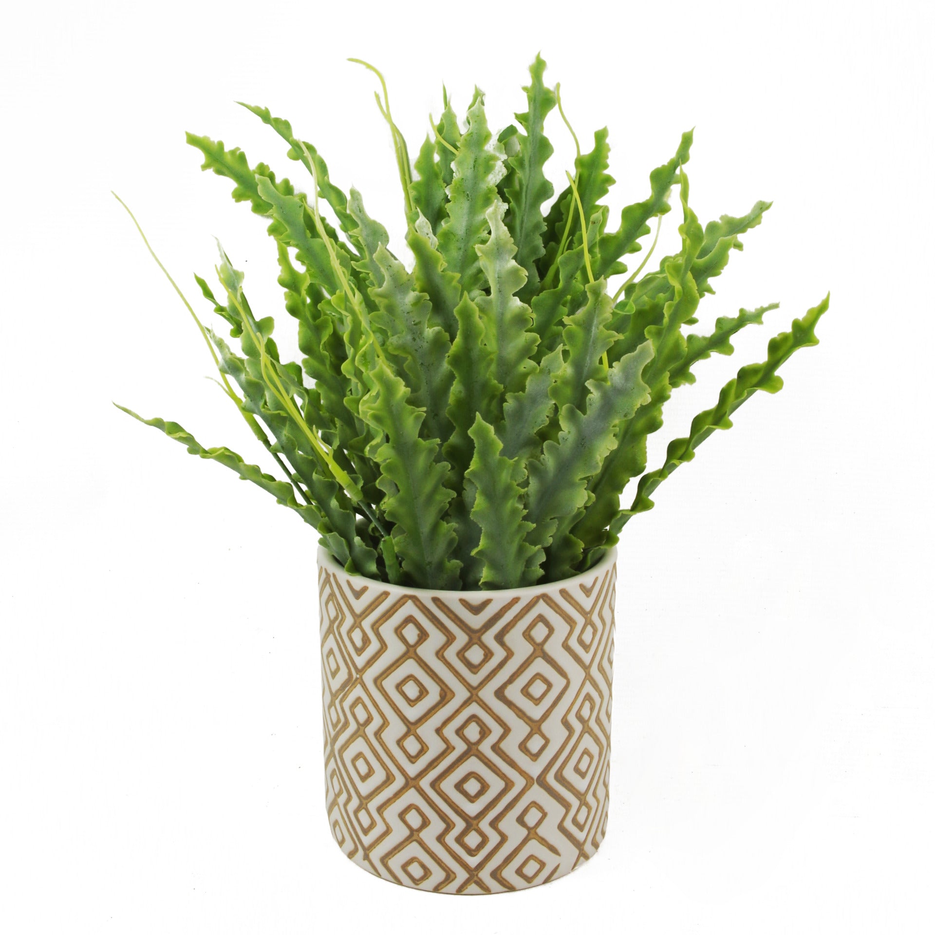 Grey Geometric Planter Plant Pot 12 x 12 x 12cm