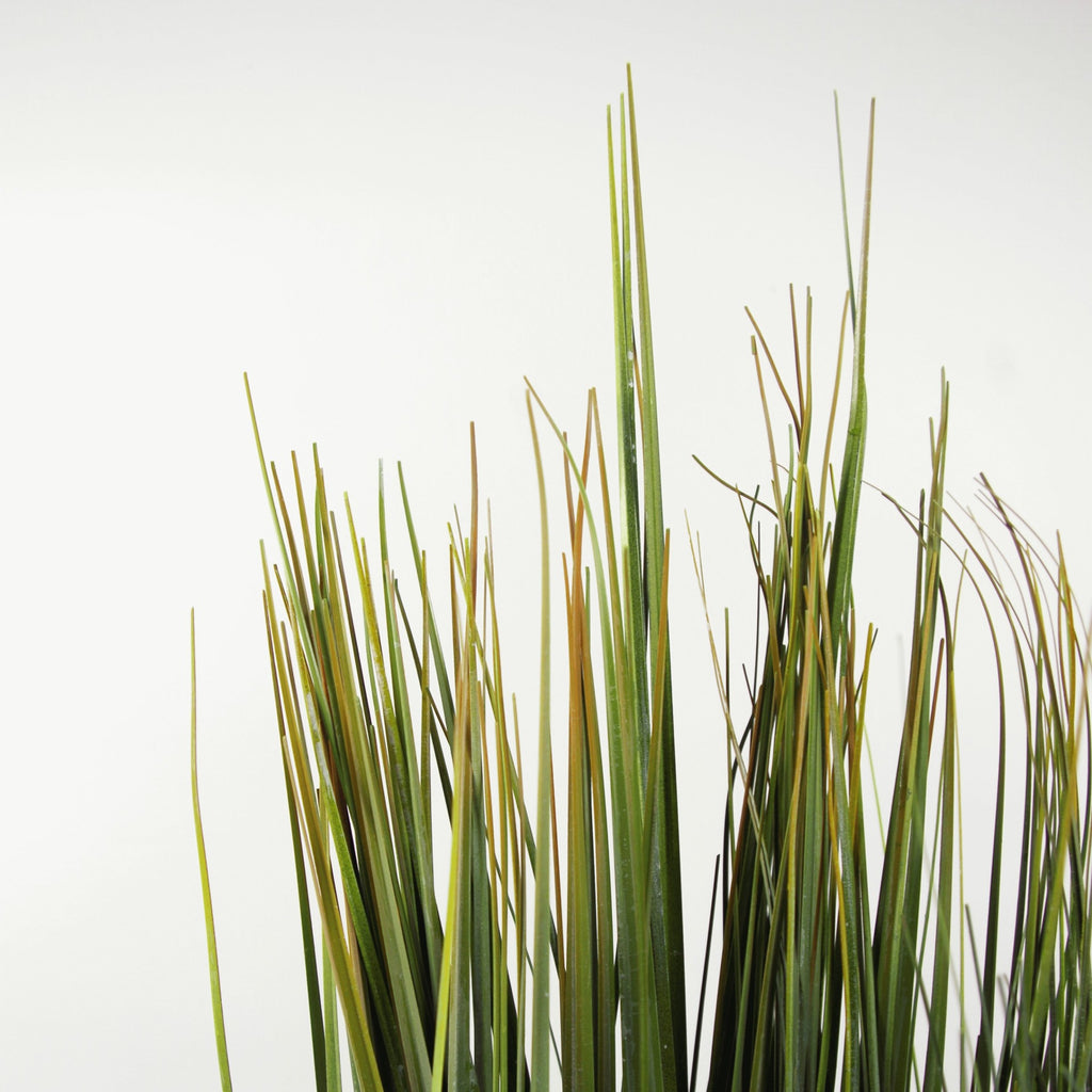 Artificial Grass Plant With White Ceramic Planter