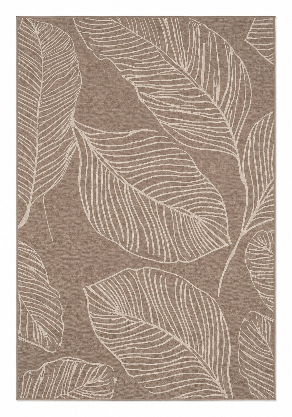 Terrace Leaf Natural Rug