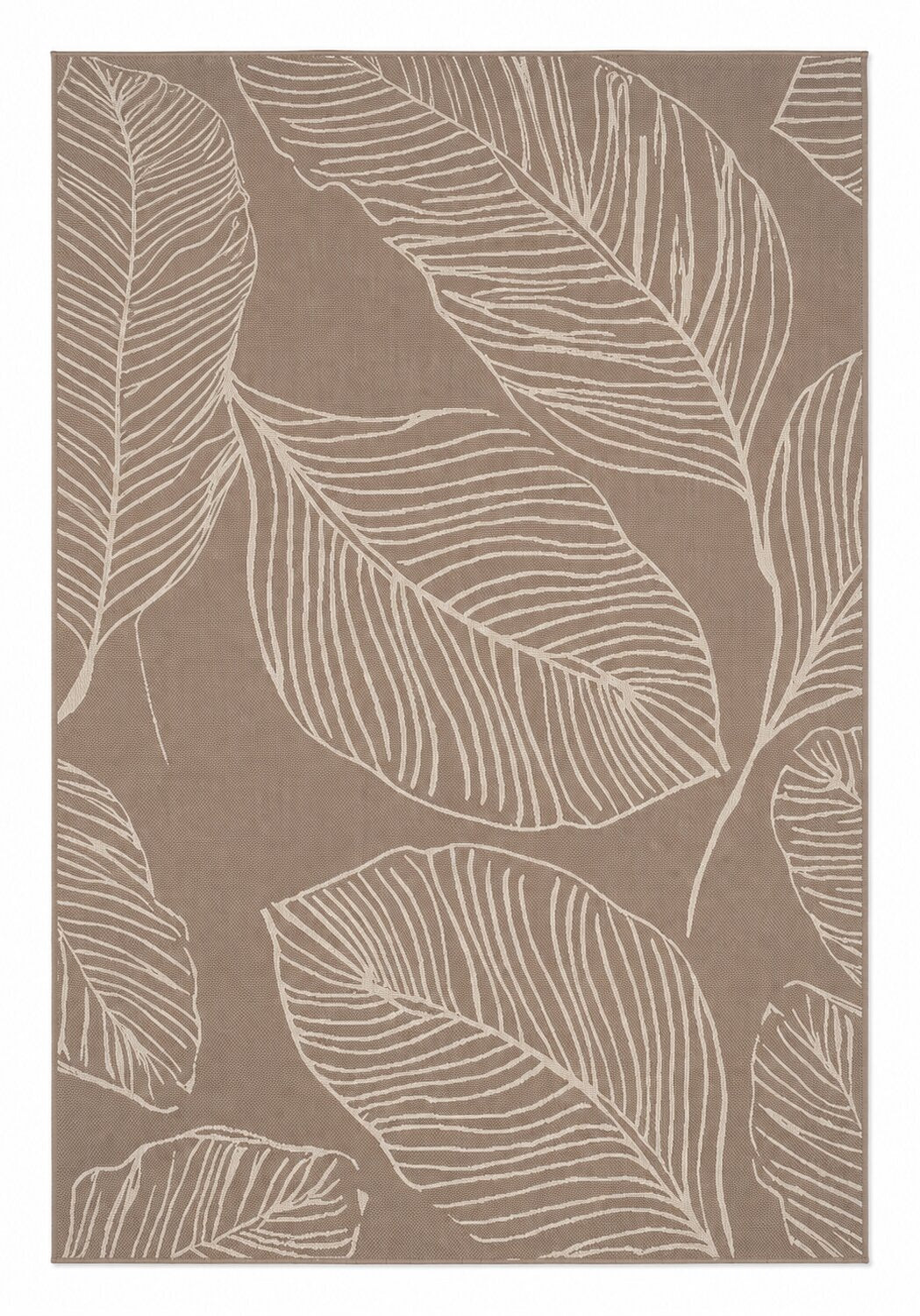 Terrace Leaf Natural Rug