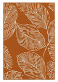 Terrace Leaf Terracotta Rug