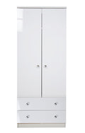 Tall 2ft6in 2 Drawer Robe