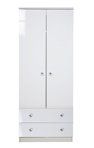 Tall 2ft6in 2 Drawer Robe