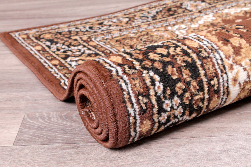 Traditional Poly Lancashire Chocolate Rug