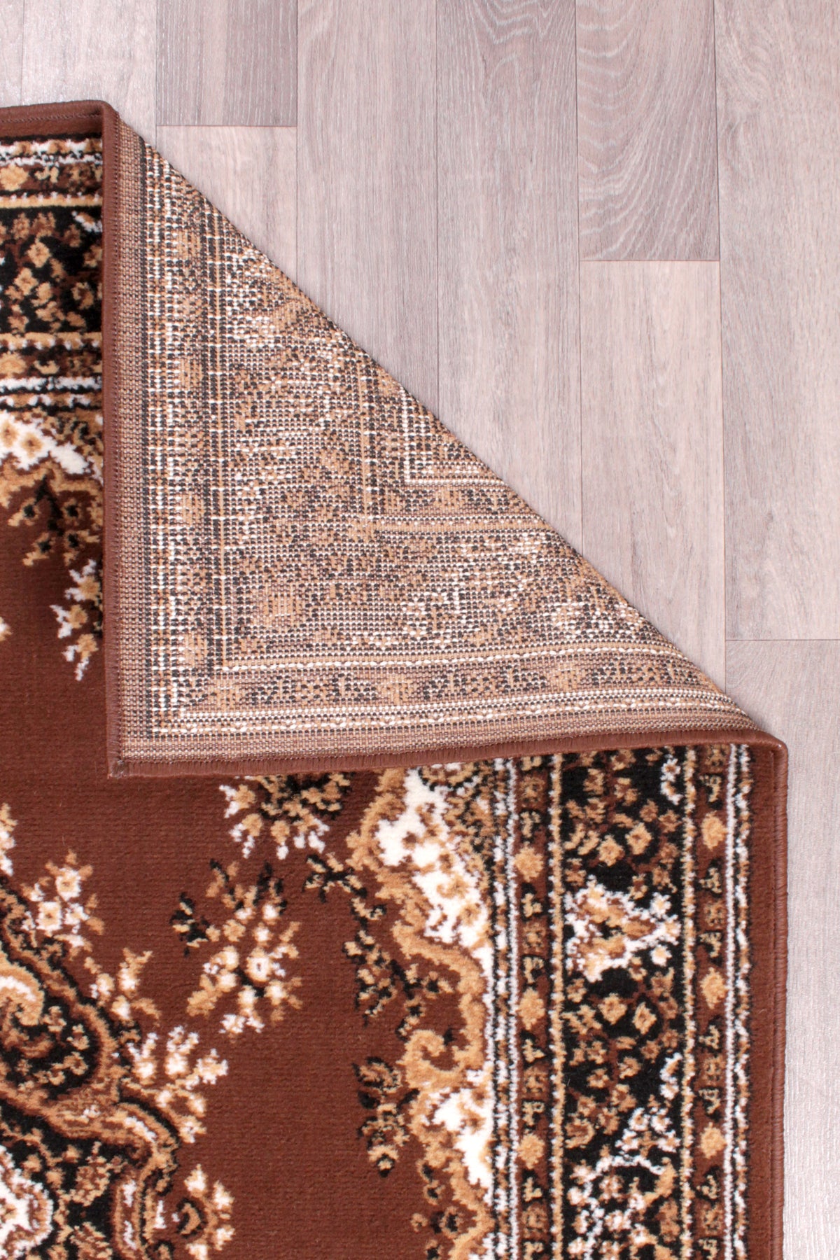 Traditional Poly Lancashire Chocolate Rug