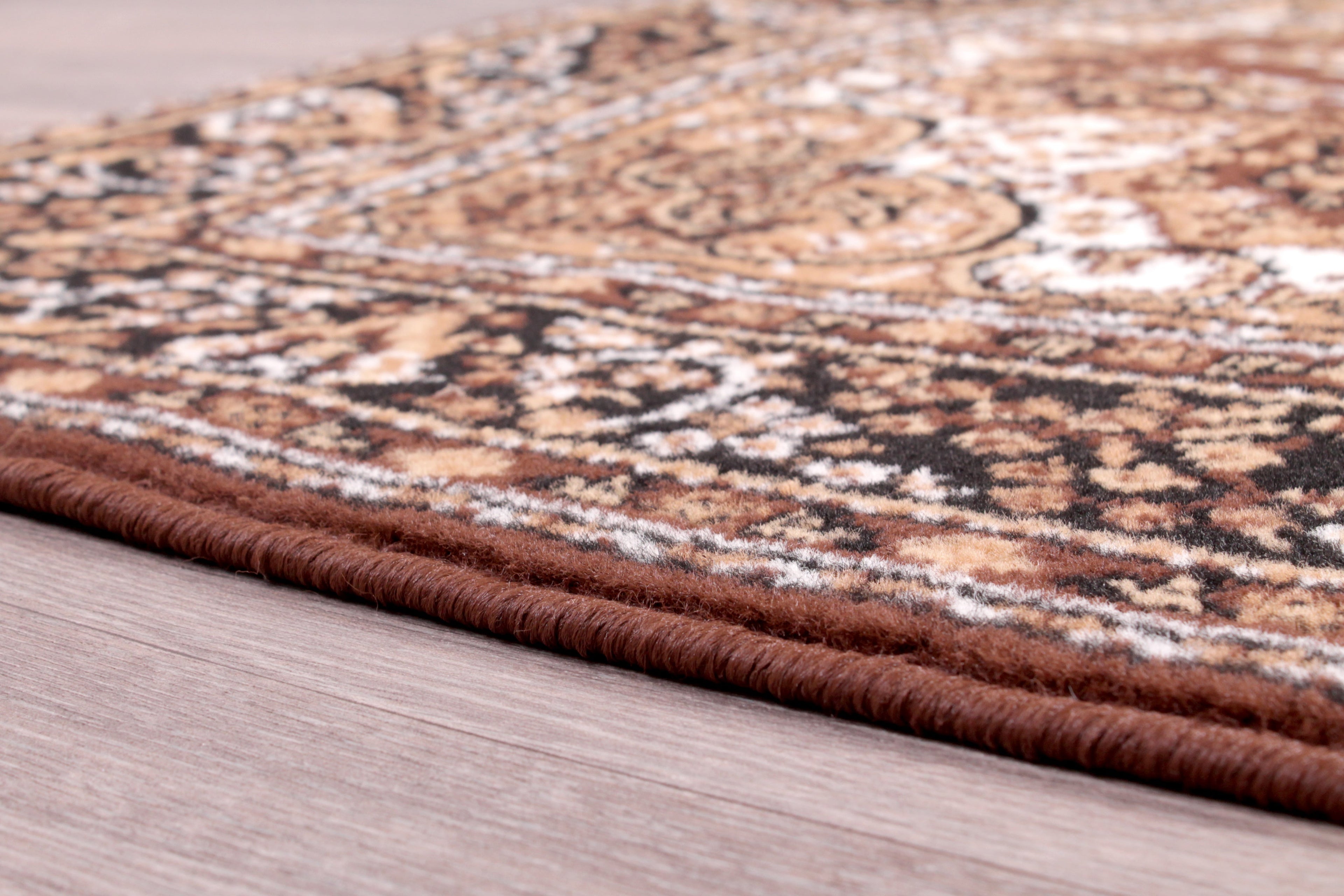 Traditional Poly Lancashire Chocolate Rug