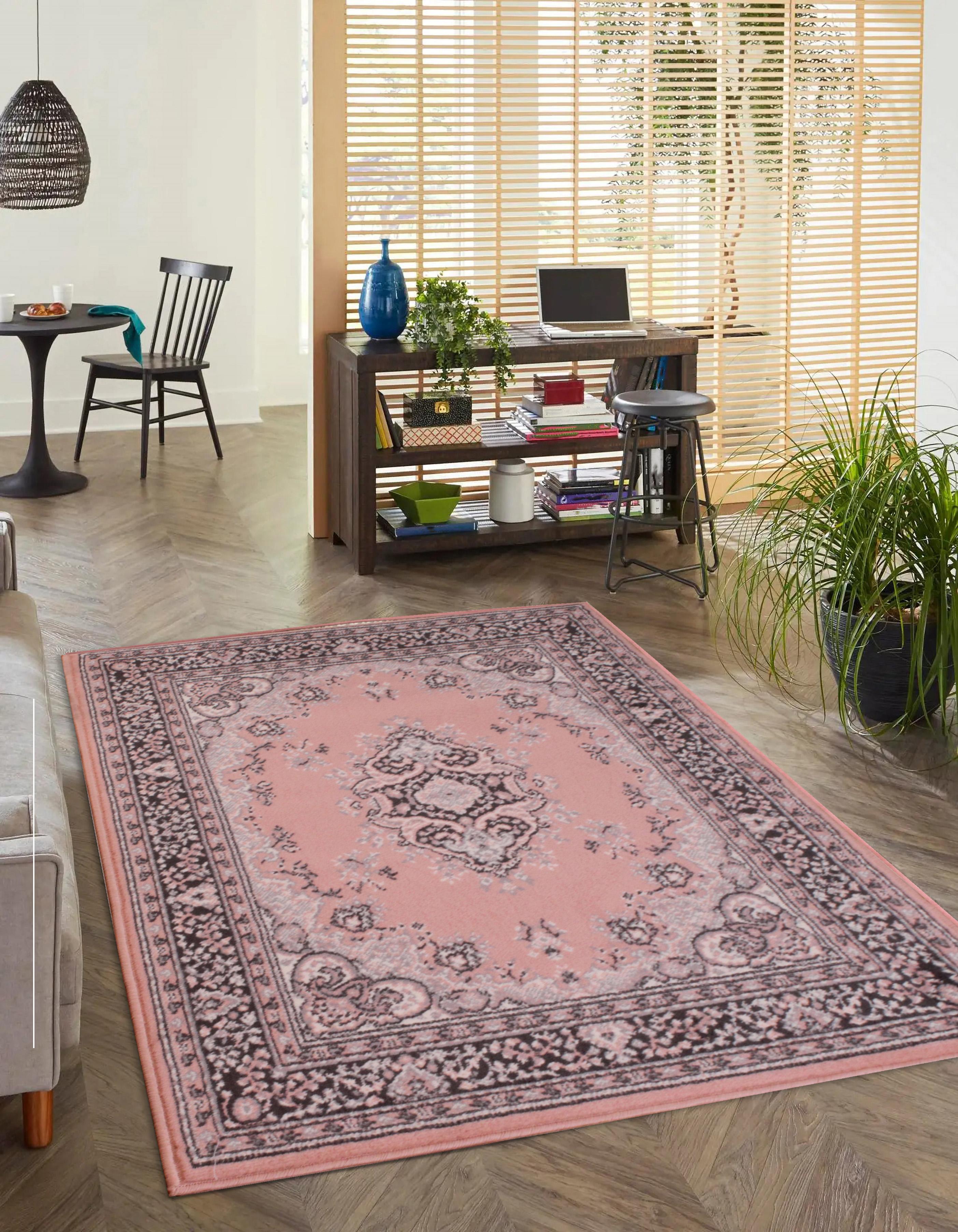 Traditional Poly Lancashire Blush Rug