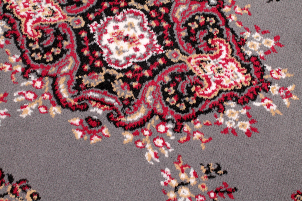 Traditional Poly Lancashire Grey Rug