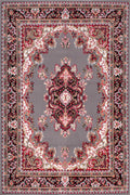 Traditional Poly Lancashire Grey Rug
