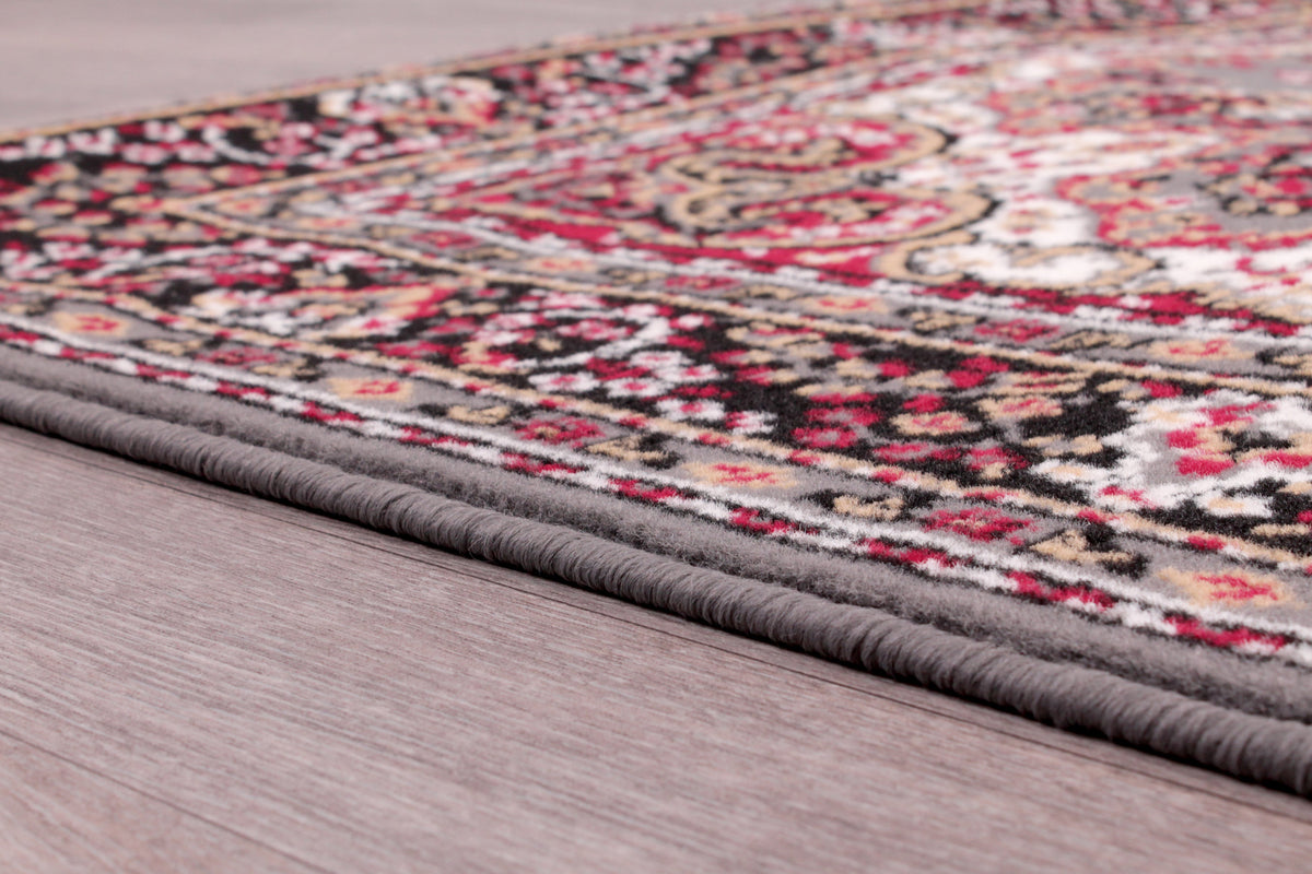 Traditional Poly Lancashire Grey Rug