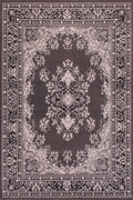 Traditional Poly Lancashire Dark Grey Rug