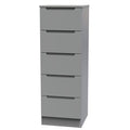 MIL003 5 Drawer Bedside