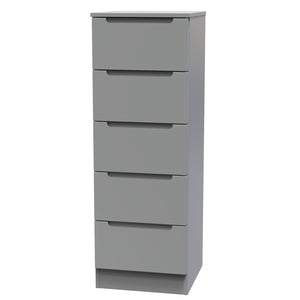 MIL003 5 Drawer Bedside