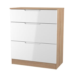 MIL049 3 Drawer Deep Chest