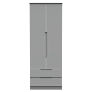 MIL081 Tall 2 Drawer Double Wardrobe