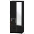 Tall 2ft6in 2 Drawer Mirror Robe