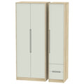 Tall Triple Plain + Drawer Robe