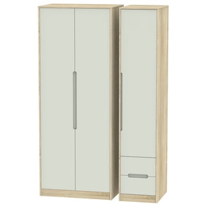 Tall Triple Plain + Drawer Robe