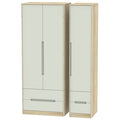 Tall Triple 2 Drawer + Drawer Robe
