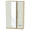 Tall Triple Mirror + Drawer Robe