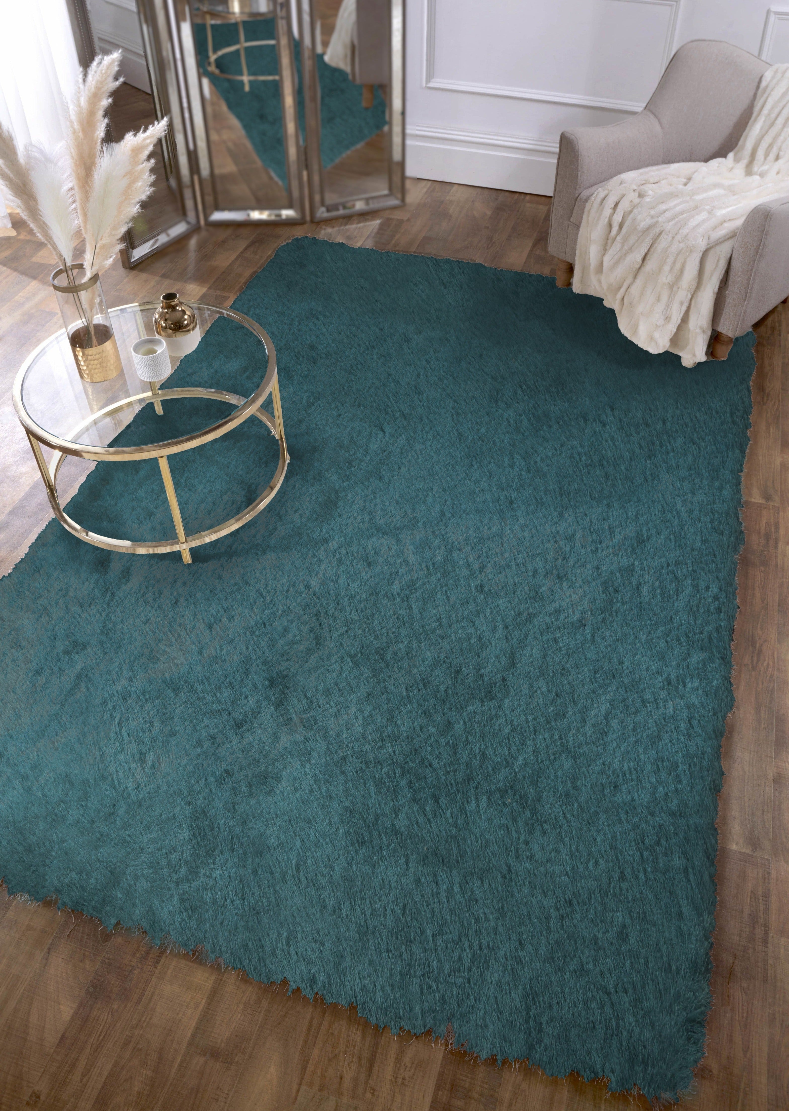 Mayfair Plain Forest Green Rug