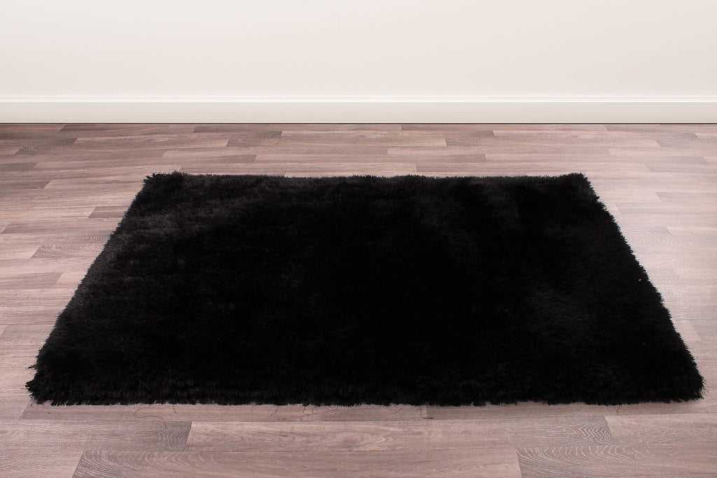 Mayfair Plain Black Rug
