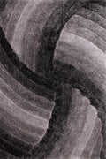 3D Carved Mumbai Grey Rug