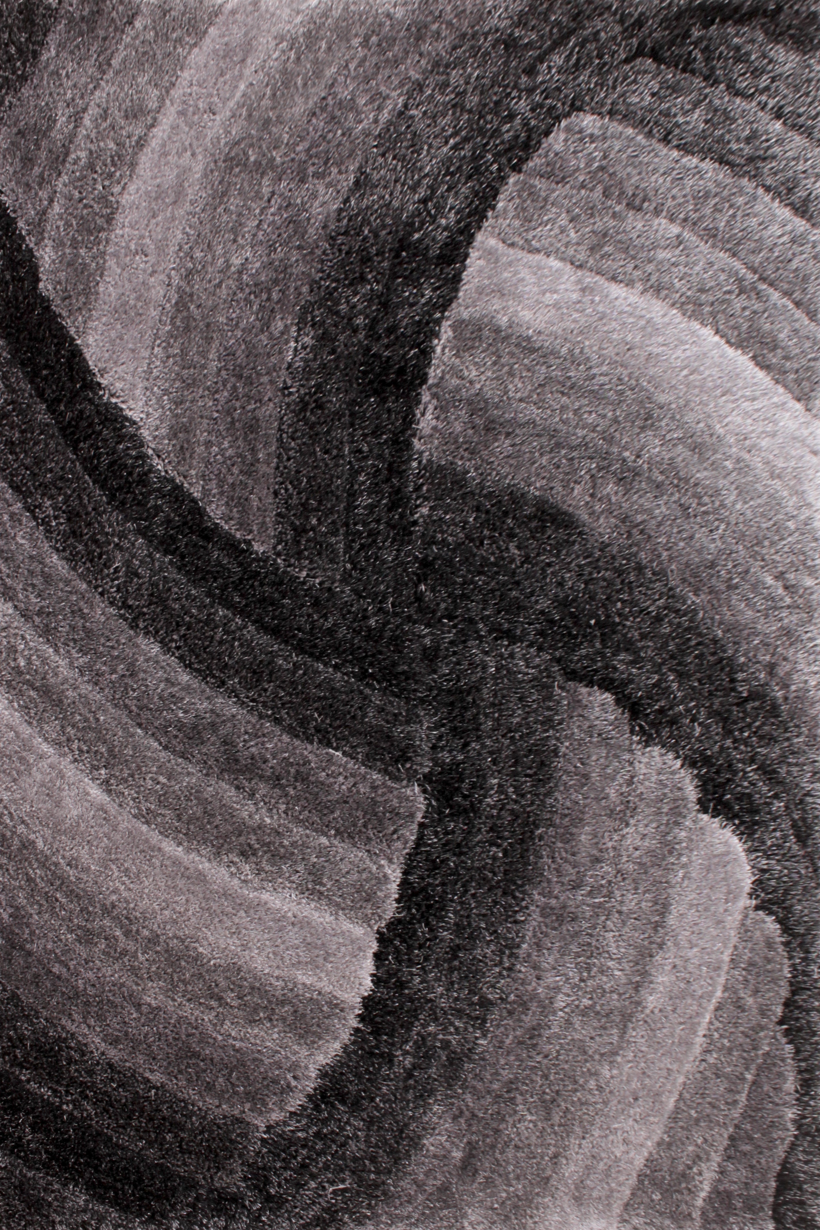 3D Carved Mumbai Grey Rug