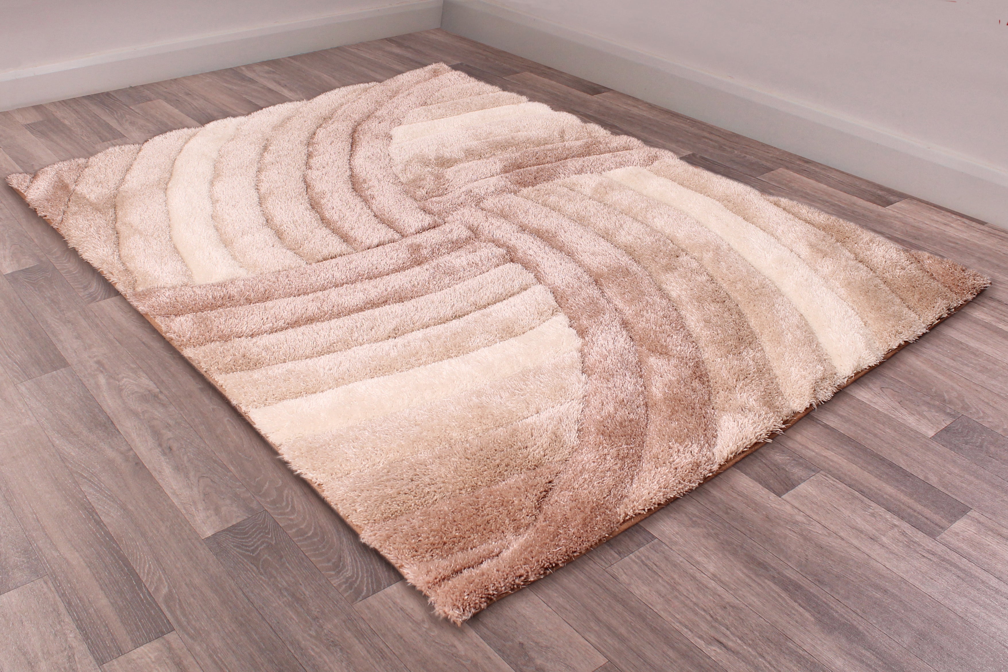 3D Carved Mumbai Natural Rug