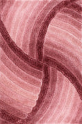 3D Carved Pink Rug