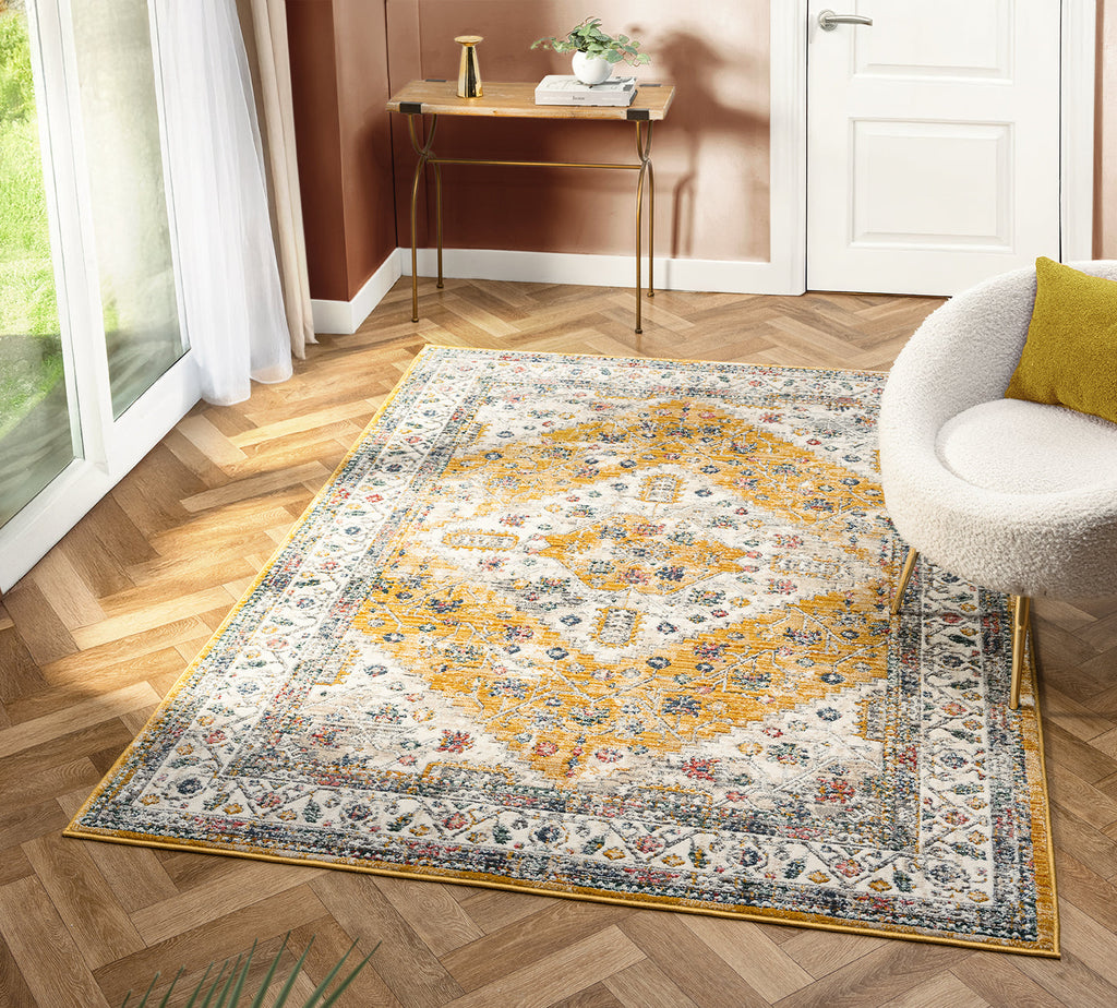 Nova Enzo Cream / Gold Rug