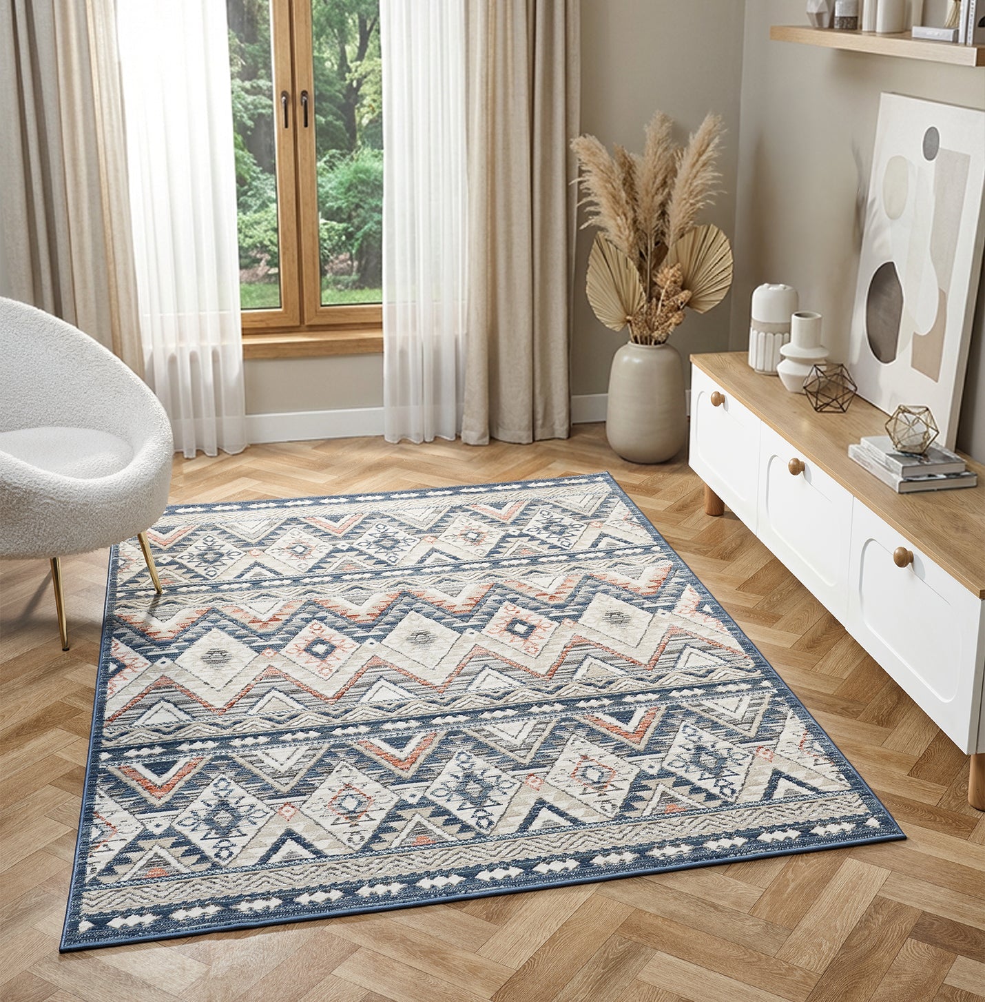 Delta Omega Navy Rug