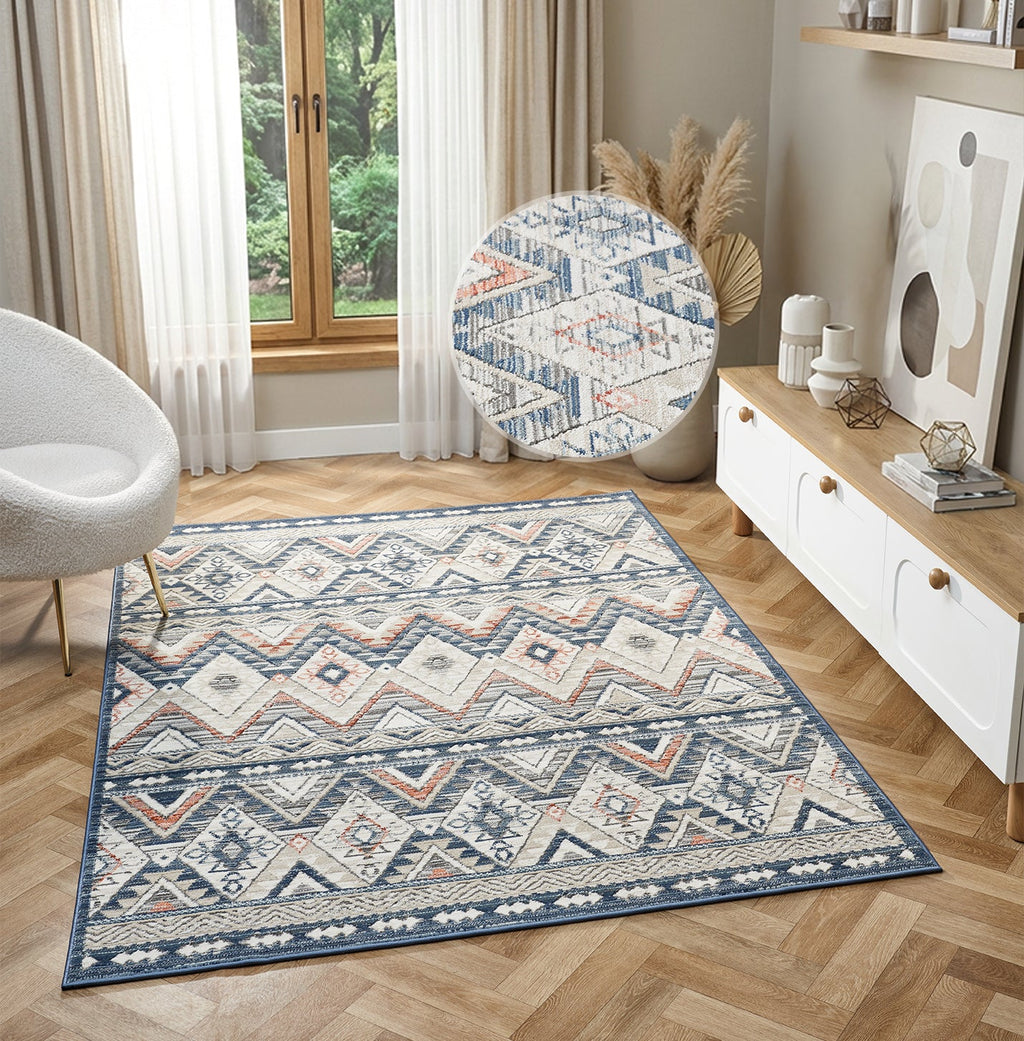 Delta Omega Navy Rug