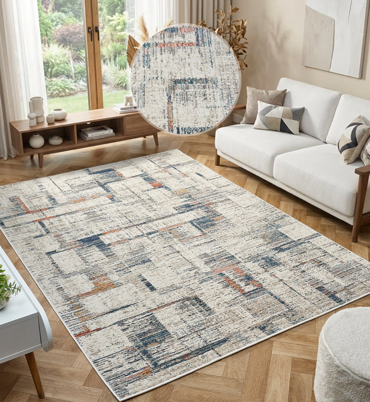 Delta Zeta Cream Rug