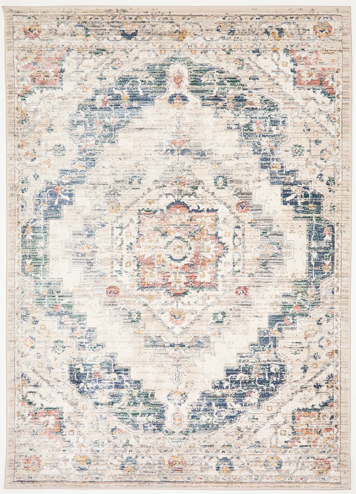 Nova Loki Cream / Blue Rug