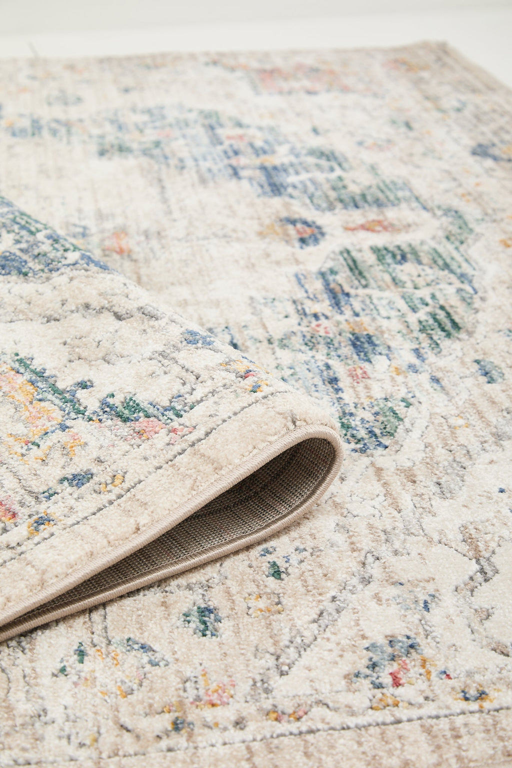 Nova Loki Cream / Blue Rug