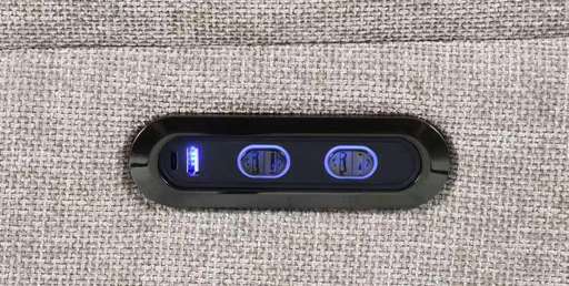 Newport power recliner control and USB detail