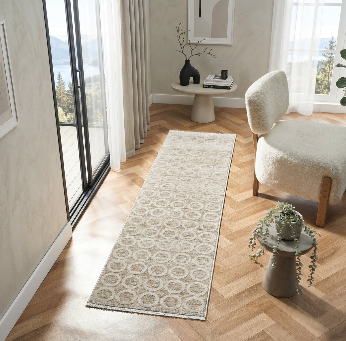Elegance Orbis Beige Rug