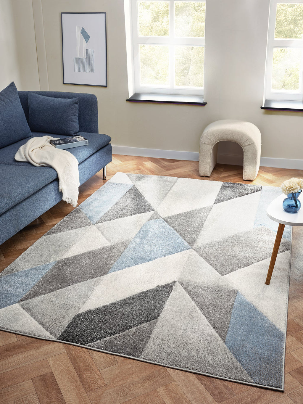Orbit Alto Blue Rug