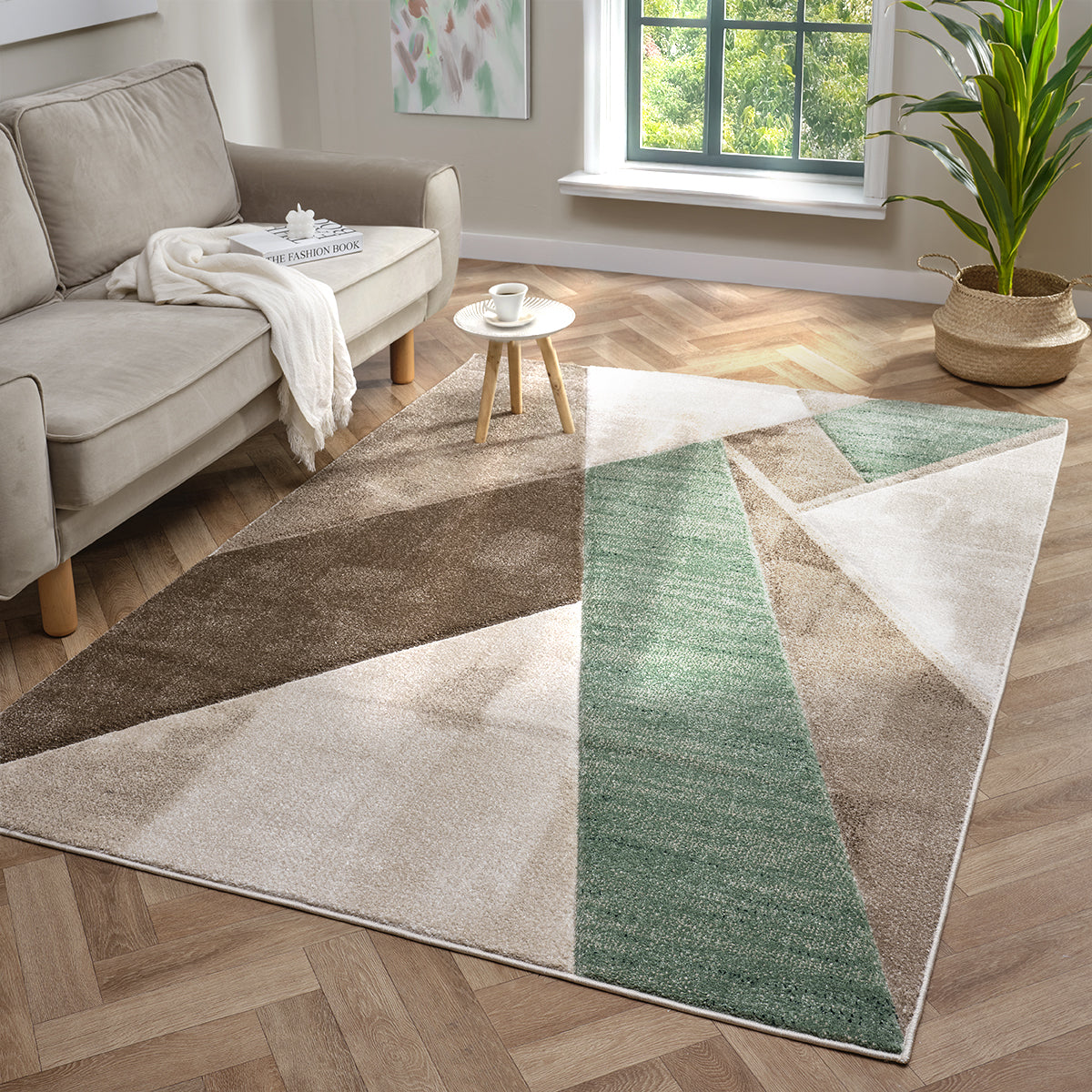 Orbit Nordyl Green Rug