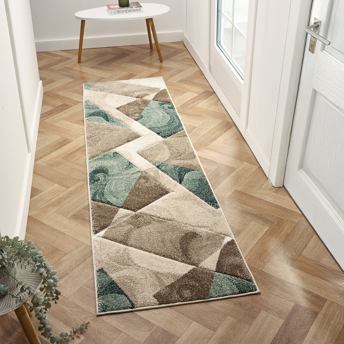 Orbit Runar Green Rug