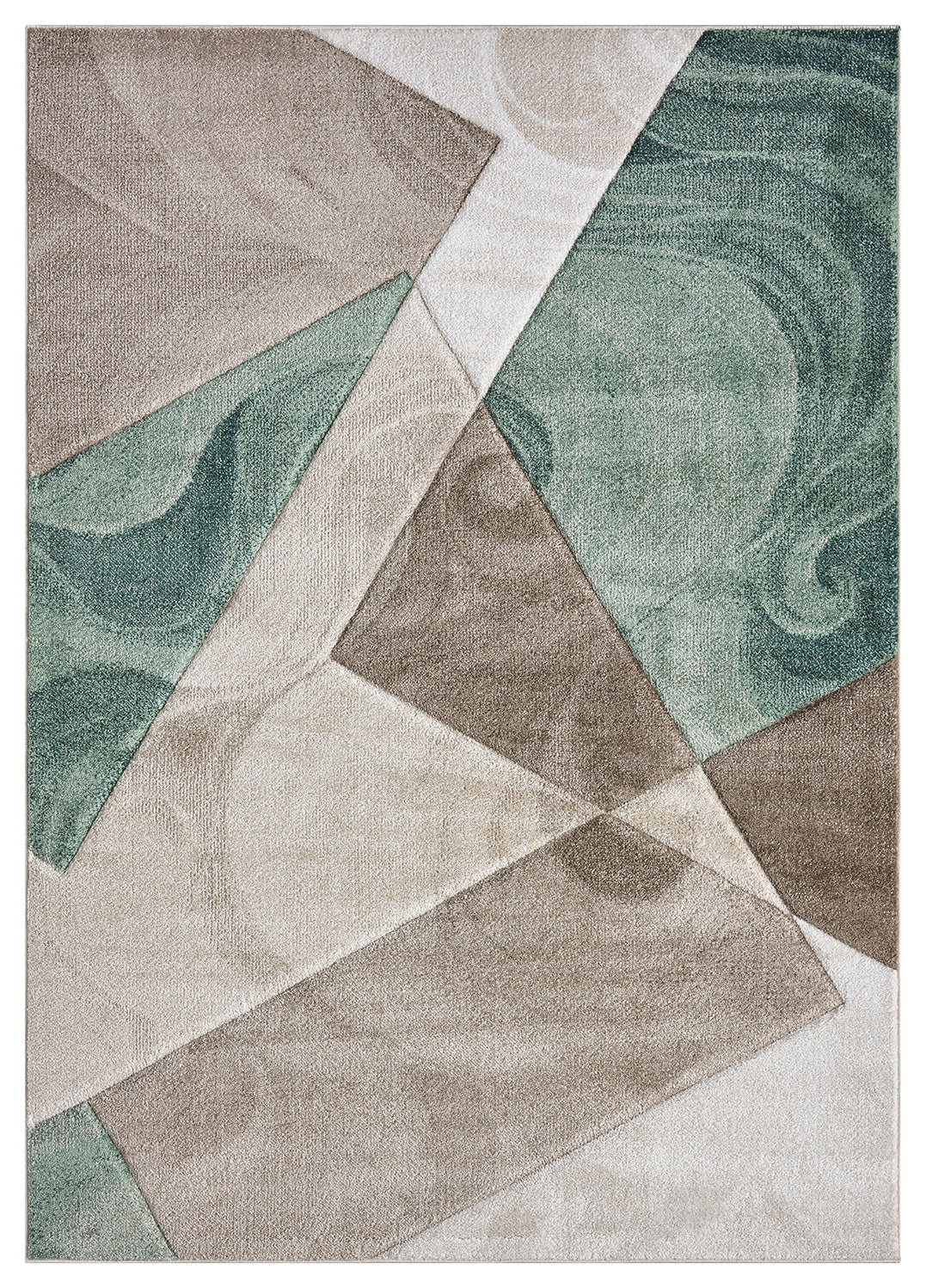 Orbit Runar Green Rug