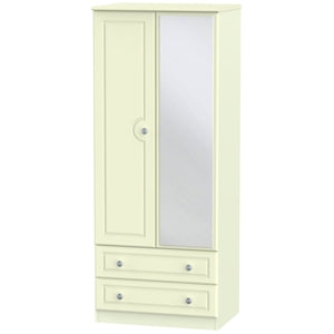 2ft6in 2 Drawer Mirror Robe