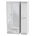 Triple 2 Drawer Mirror Robe
