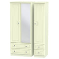Triple 2 Drawer Mirror + Drawer Robe