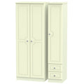 Tall Triple Plain + Drawer Robe