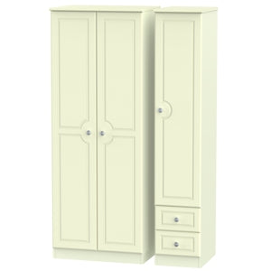 Tall Triple Plain + Drawer Robe